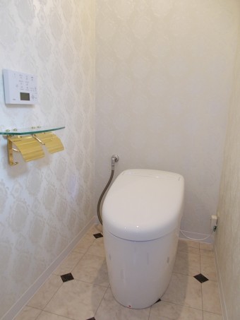 奥様こだわりのエレガントなトイレに